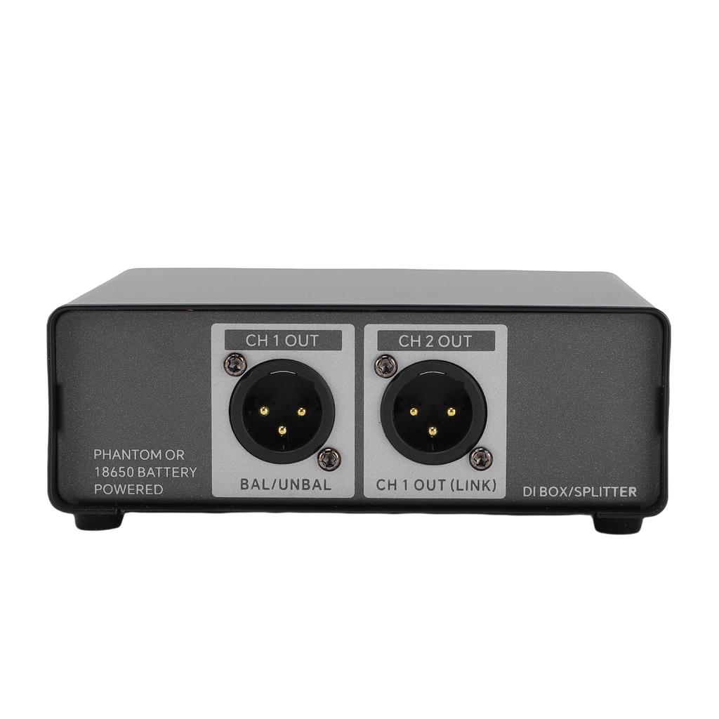 DI Box Distributor Splitter Professional Active Multi Functional Signal Effect Device Dual Channel Balanced Converter