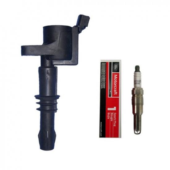 Свеча зажигания Motorcraft SP547 (1) + (1) Катушка зажигания для Ford Mercury 2005-08