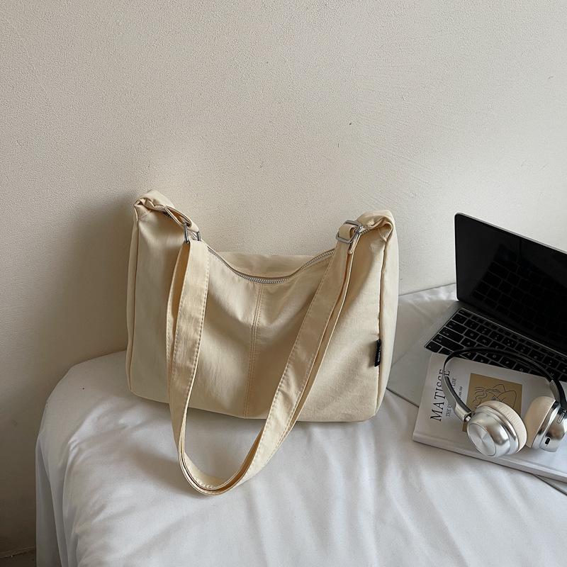 Bag Women's Large-capacity New Lightweight and Versatile Shoulder Messenger Bag Cloth Bag Class Commuter Tote Bag