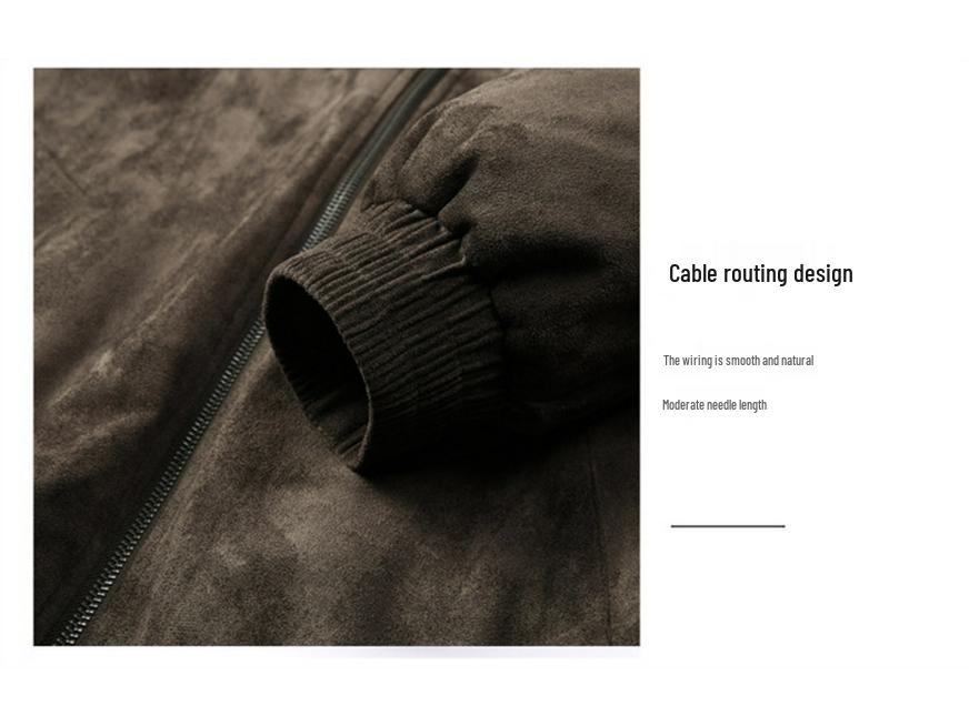 Lambswool Suede Faux Leather Jacket - Trendy Loose-Fit Autumn/Winter Retro Casual Outerwear