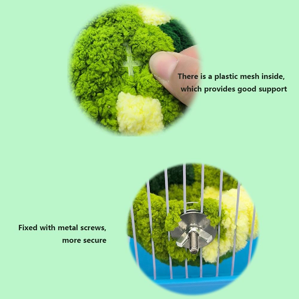 Soft Plush Bird Bed Warm Parrot Cage Winter Nest Bird House Bird Warm Nest  Autumn Winter