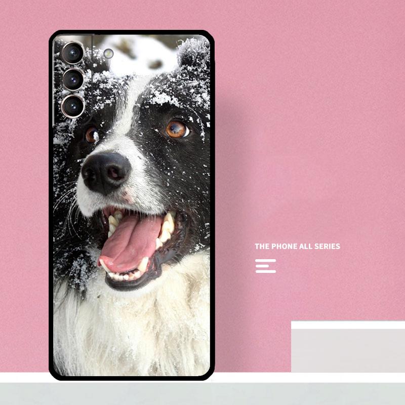 Border Collie Dog Phone Case For Samsung Galaxy S25 Ultra S20 S21 S22 S23 S24 Plus S9 S10 S24 FE Cover Coque