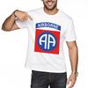 Unisexs tshirt Soft Streetwear Tshirts Airborne Logo On Black Streetwear Classic Tshirt Classic Adult Round Neck Tee