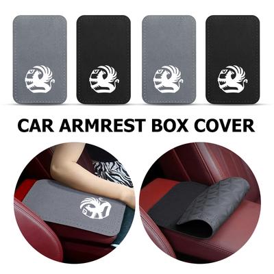 For Vauxhall Breathable Leather Car Logo Armrest Box Cover Central Armrest Protective Pad Tigra Corsa VXR Astra D G J H Zafira