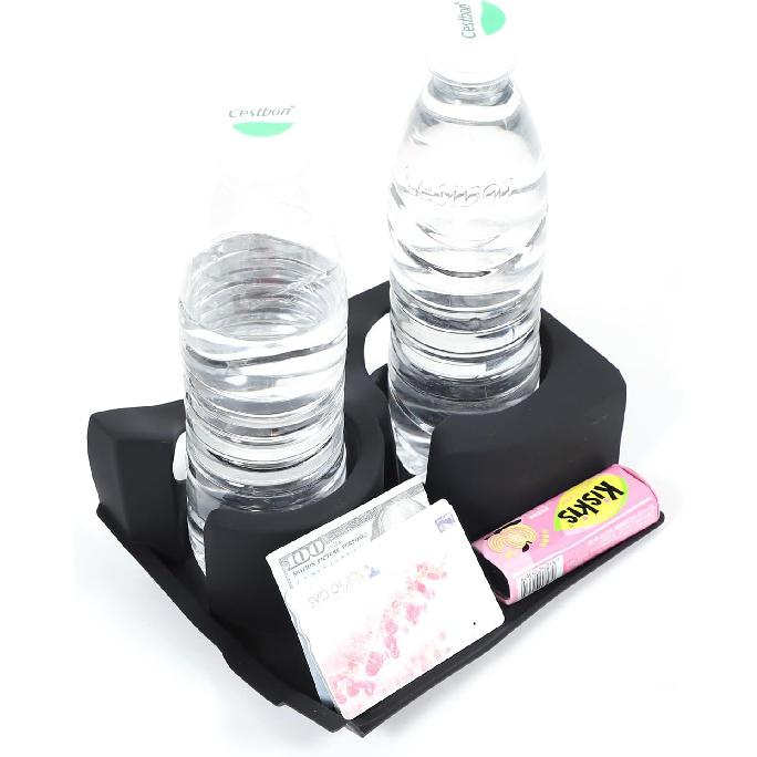 Mittelkonsolen-Getränkehalter-Einsätze Kompatibel mit Mercedes Benz GLC Klasse 2023 2024 Mittelkonsolen-Getränkehalter Silikon-Schutzabdeckung Rutschfester Getränkehalter