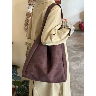 Vintage matte große Tragetasche Damen 2025 neue High-End-Umhängetasche für Pendler faule weiche Ledertasche unter dem Arm