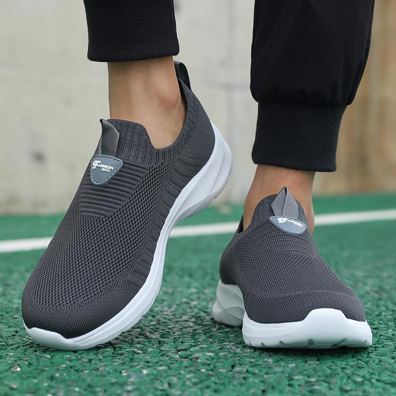 Mens Walking Shoes Breathable Mesh Summer Men Shoes Slip On Fashion Tennis Sneakers Comfort Gym Workout Trainers Running Shoes