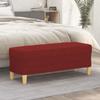 Day and Night - Day and Night Red Wine Red Fabric Bench 100x35x41 Cm