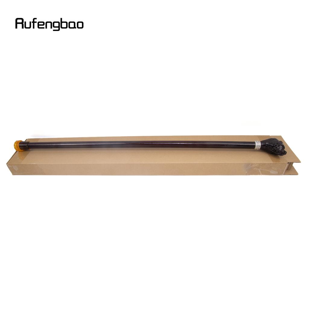 Brown Bear Head Wooden Fashion Walking Stick Decorative Cospaly Cane Halloween Wood Mace Crutch  Wand Crosier 93cm