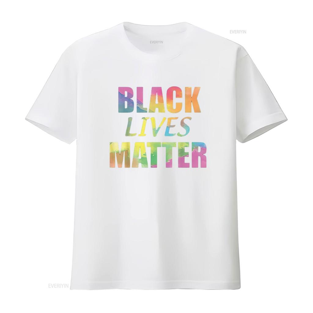 New Black Lives Matter tie dye lettering Kids T Shirt X Large vintage Washed Unisex graphic Breathable homme Stretched