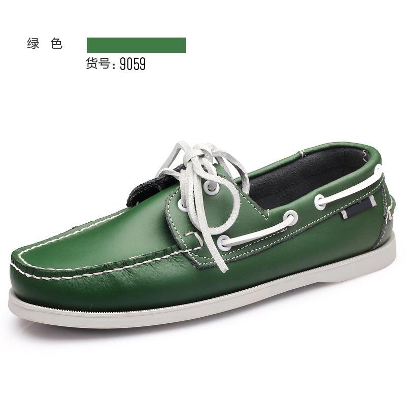 Leather Shoes Men's British Style Men's Business Leather Sailing Shoes Leather Shoes Inner Seam Craftsmanship Trend Casual Leather Shoes