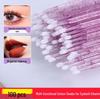 Crystal Rod Eyelash Extension Cleaning Cotton Swabs: 100-Pack for Tattooing and Application