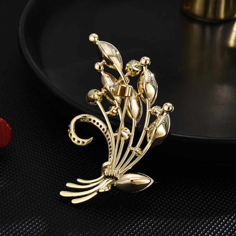 Senior-Broschen, Blumen-Blatt-Brosche, Anstecknadeln für Damen, Anzug-Anhänger, modische Broschen, Schmuck