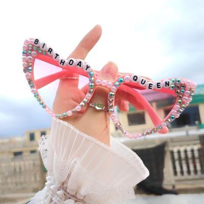 2025 Cross Bride Heart Sunglasses: Elegant Unisex Summer Sun Protection Party Glasses