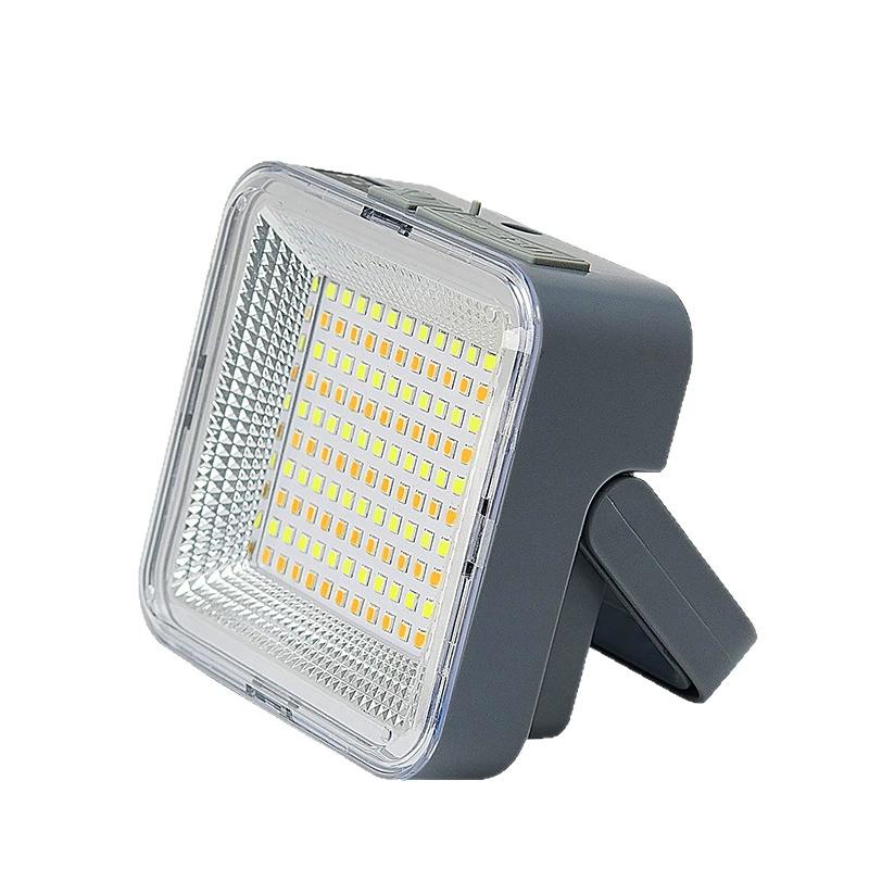 Luz LED solar para camping, lámpara de emergencia exterior recargable y multifuncional con carga USB