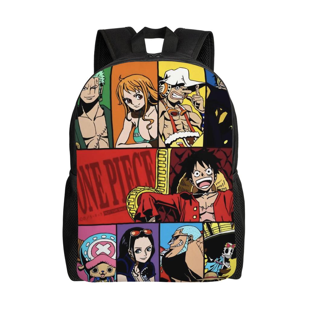 One Piece Casual Backpack Sports Student Hiking Travel Luffy Zoro Sanji Daypack for Men Women College Shoulder Bag