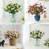 Realistic Silk Rose Bouquet For Home Decor Small Artificial Roses For Wedding Centerpieces