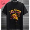 Funny Unisexs Pretend Im A Pizza Graphic Tshirt Fashion Casual Oneck Shortsleev Pure Cotton Humorous Tee Allseason Wear