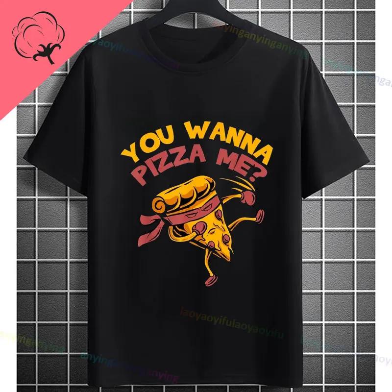 Funny Unisexs Pretend Im A Pizza Graphic Tshirt Fashion Casual Oneck Shortsleev Pure Cotton Humorous Tee Allseason Wear