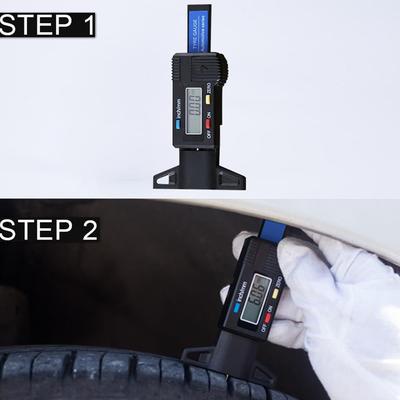 Digital Car Tyre Tire Tread Depth Gauge Meter Auto Tire Wear Detection Measuring Tool Caliper Thickness Gauges