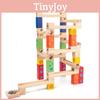 Wooden Childrens Ball Bearing Run Track Building Set For Ages 3 To 6 Educational Toy