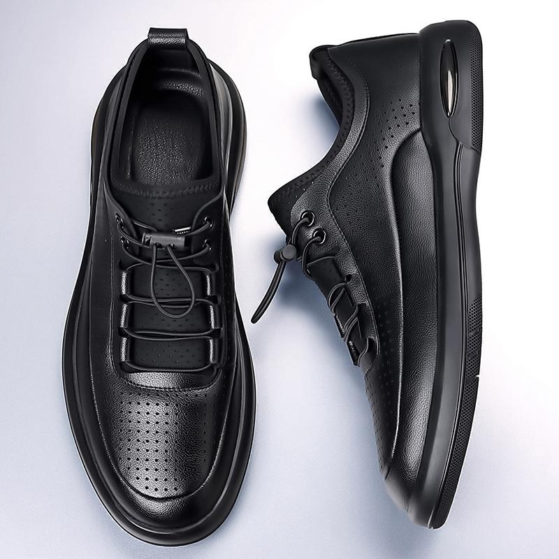 Men's Hollow Leather Shoes Dress Oxford Shoes Classic Lace Up Formal Shoes Wedding Shoes