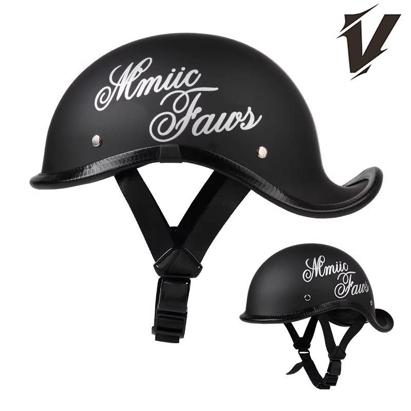 

Retro Motorcycle Half Helmet Summer Half Face Unisex Helmet Motorbike Universal VintageHalf Helmet Motorcycle Helmet XL золотой