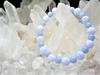 Kanoishi Sparkle of Blue Natural Stones Will Adorn Your Blue Lace Agate and Angelite Bracelet for 8mm and with Natural Power Stones Crushed
