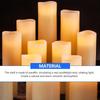 9/12/24PCS Flameless LED Candle Light Creative Wishing Christmas Decorative Column Candle Fake Plastic Candle Battery Powered Home Wedding