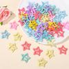60pcs Colorful Star BB Hair Clips Girls Y2K Cute Star Barrettes Women Simple Metal Snap Clip Headdress Hair Jewelry Accessories
