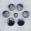 7Pcs car wheel center caps Blue-white Hood Emblem Rear Trunk logo For BMW mini E36 E46 F20 E90 E30 E91 F10 F30 X5 X3 accessories