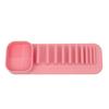 Silicone Makeup Brush Holder Wash Dry 2-in-1 Suction Cup Design Compact Size Waterproof Makeup Brush Stand