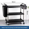 3-Tier Stainless Steel Serving Cart
