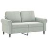 Vidaxl 4-Cz. Relaxation Set With Cushions, Light Grey, Velvet