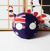 Peluche Polandball Australia Polonia Brasile Bielorussia Messico Portogallo Countryball Cuscino Ripieno Giocattoli Ciondolo per Borsa Regalo Cosplay