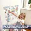 12 Boho Calming Corner Classroom Posters - Feelings Wheel Chart & Emotions Poster For Kids, Calm Down Corner Supplies For Therapy Office Decor,