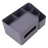 Taschentuchbox-Organizer mit Deckel Kunststoff Exquisite glatte Oberfläche Taschentuch-Schreibtisch-Organizer für Zuhause