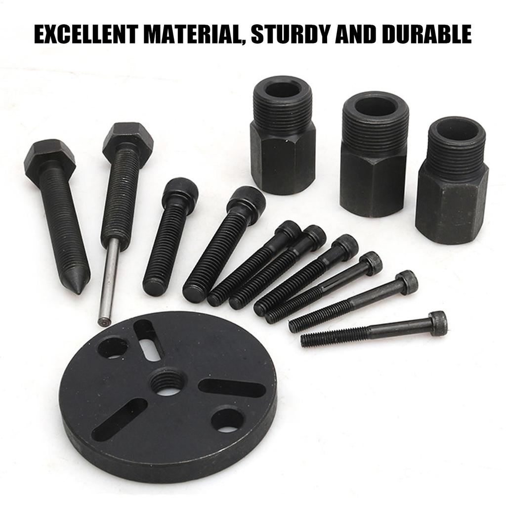 AC Clutch Puller Tool Car Air Conditioning Compressor Hub Remover Service Kit Universal Auto Repair Installer for Garage