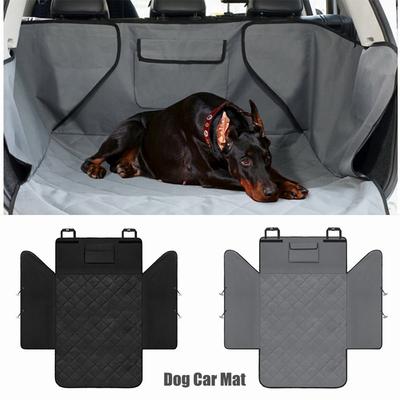 Alfombrilla para maletero de coche para perro, hamaca, funda para asiento de mascota, barrera protectora para el suelo, antideslizante, plegable, impermeable, resistente a la suciedad, asiento trasero
