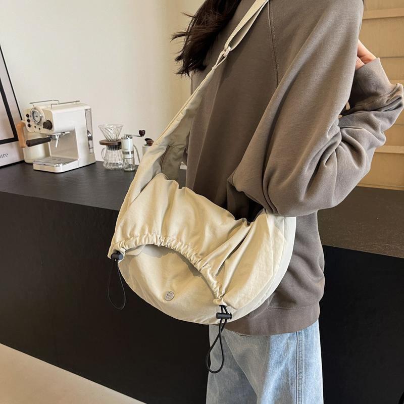 Hobo Bag für Damen, einfarbig, Umhängetasche, Schultertasche, Unterarmtasche