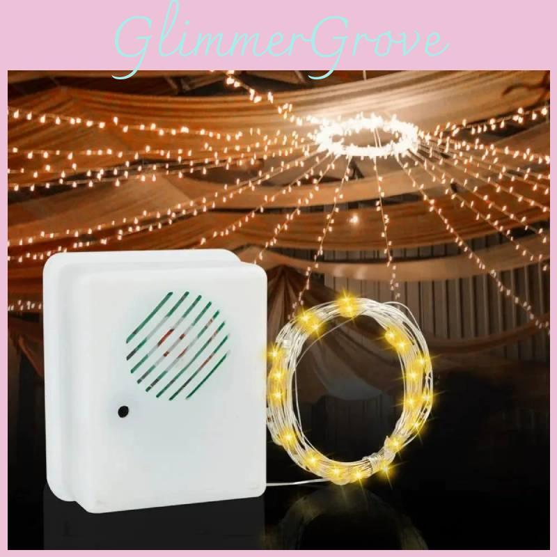 Sensor Sound Christmas Music Speaker With Led String Decorative Lights For Party