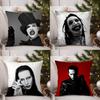 Pillow Case M-Marilyn M-Manson Home Dorm Chair Back Short Plush Double-Sided Printing Office Nap Time Cushion Cover