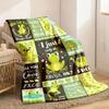 Frog Theme Blanket Gift Cute Frog Lover Blanket for Women Girls Gift for Teens Boys Girls Soft Lightweight Comfortable Blanket Sof