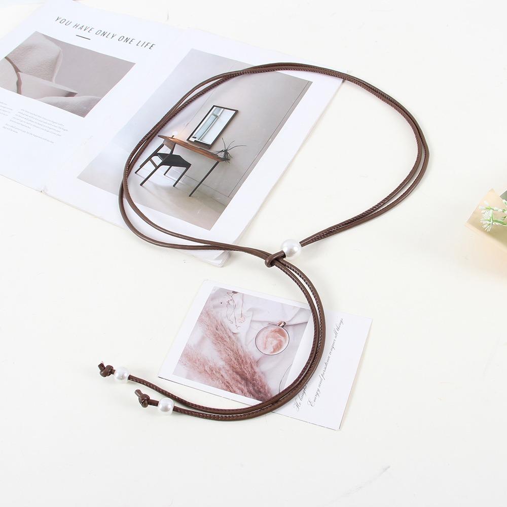 

Тонкий пояс-веревка для талии, ремешок для утягивания талии, юбка, высококачественный пояс для талии, женский кофейный