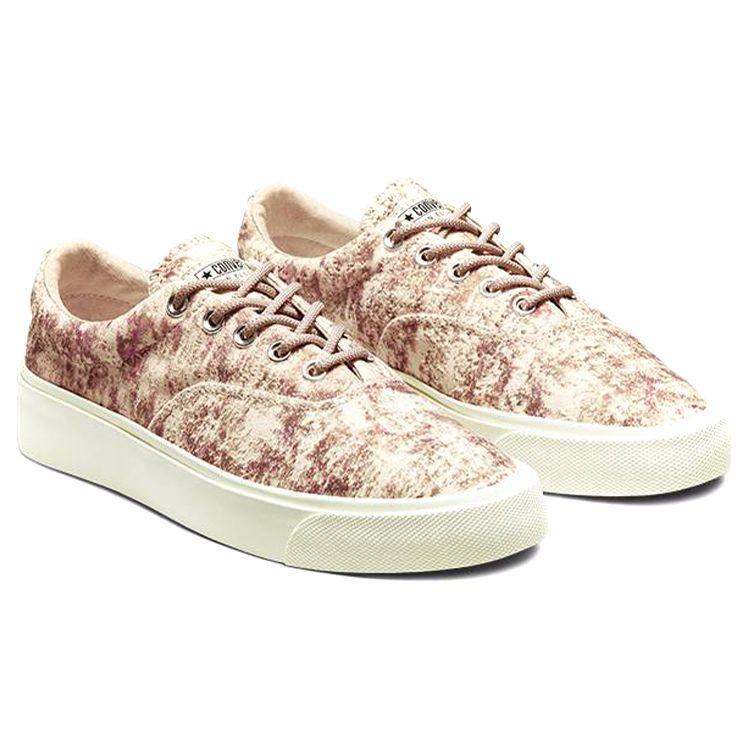 John Elliott x Converse Skid Grip Antique White Brown Unisex Sneakers Egret 172577C