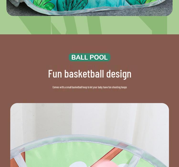 Kinder Binnen/Buiten Ballenbak Tent met Oceaan Ballen