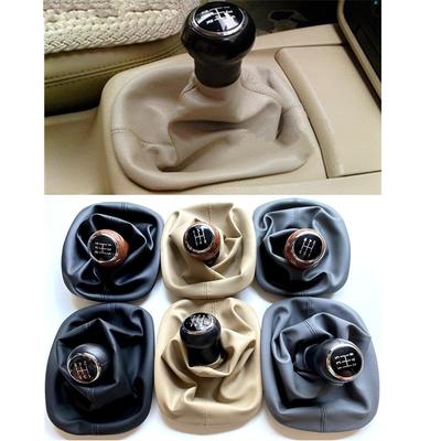 5 Speed Gear Stick Shift Knob Leather Boot For VW Passat B5 B5.5 1997 1998 1999 2000 2001 2002 2003 2004 2005 Car-styling