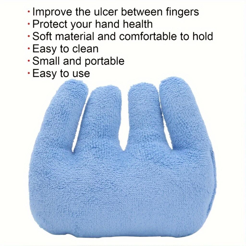 1PC Blue Hand Rehabilitation Grip Pad, Allergen Free, Non-Electric, Finger Separator for Home Health Care
