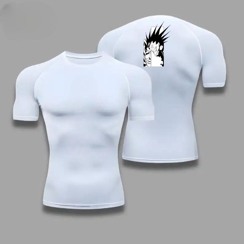 Bleach Men Ultra-Light Quick-Dry Athletic T-Shirt Breathable Stretchy Moisture-Wicking Short Sleeve Fitness Gym Sports Workout