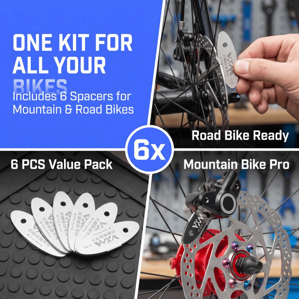 6PCS Stainless Steel Brake Pad Adjusting Tool Brake Caliper Alignment Tool  Bicycle Maintenance